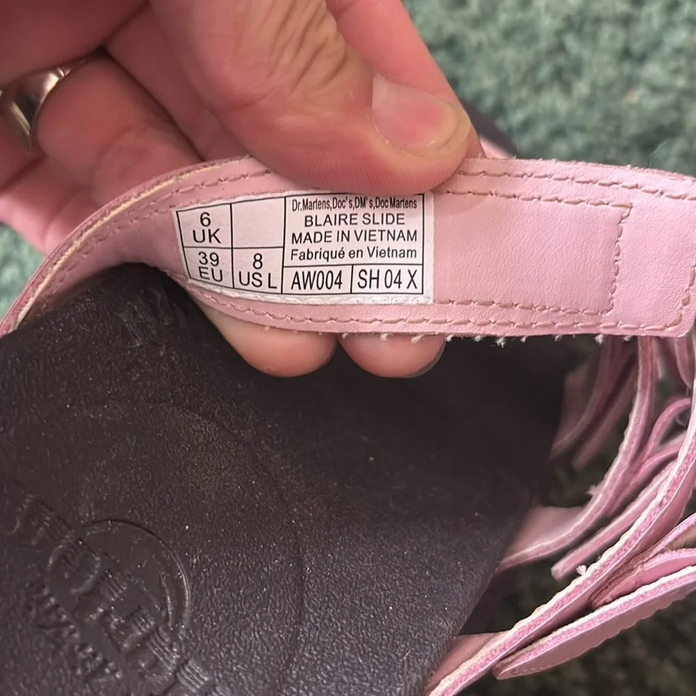 Dr. Martens Pink Sandals with Adjustable Straps - Picture 7 of 8